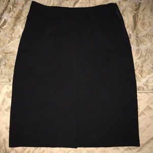 Diane von Furstenberg Black Pencil Skirt